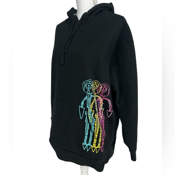 SILVERSUN PICKUPS / Black Tour Hoodie with Neon Print / XL - Picture 2 of 7